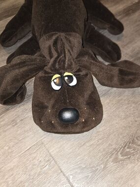 Vintage 1985 Tonka Pound‎ Puppies Large Chocolate Dark Brown Dog Plush Large 18"